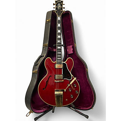 Vintage 1966 Gibson ES-355 Cherry Hollow Body Electric Guitar