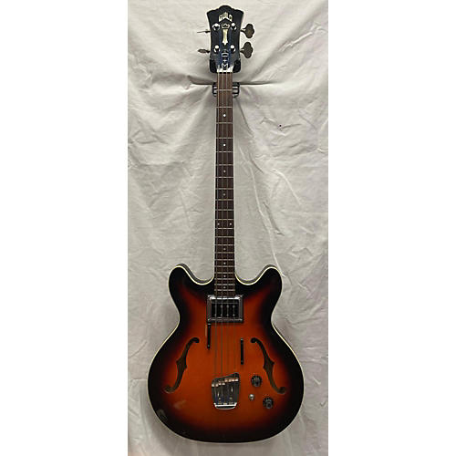 Guild Vintage 1966 Guild Starfire Bass I 3 Tone Sunburst Electric Bass Guitar 3 Tone Sunburst