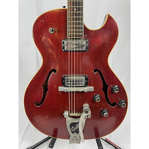 Guild Vintage 1966 Guild Starfire III Cherry Hollow Body Electric Guitar Cherry