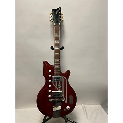 National Vintage 1966 National Westwood 77 Red Solid Body Electric Guitar