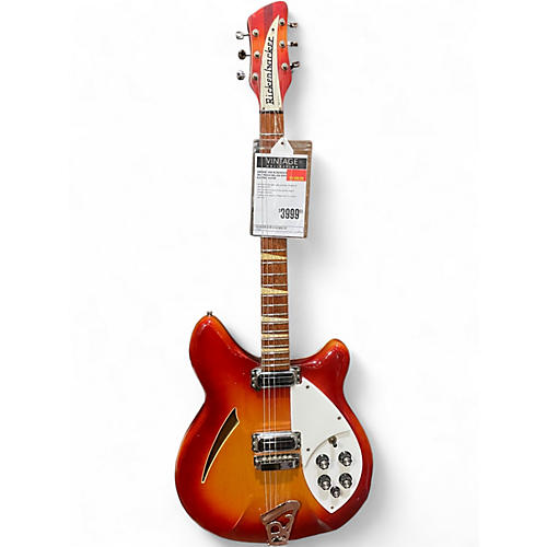 Vintage 1966 Rickenbacker 365 Fireglo Hollow Body Electric Guitar Fireglo