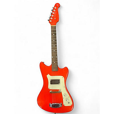 Vintage 1966 Supro Colt RED Solid Body Electric Guitar