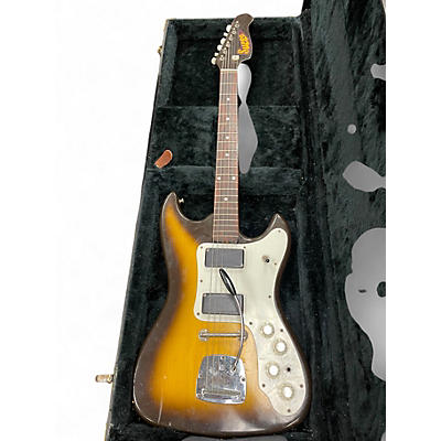 Vintage 1966 Supro S603 NORMANDY VINTAGE SUNBURST Solid Body Electric Guitar