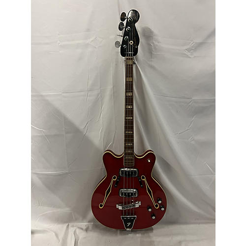 Fender Vintage 1967 Fender Coronado 4-String Cherry Electric Bass Guitar Cherry