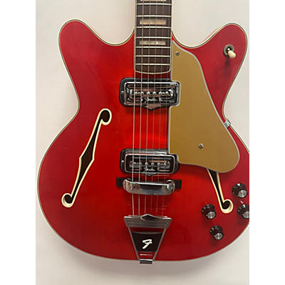 Vintage 1967 Fender Coronado II Cherry Red Hollow Body Electric Guitar