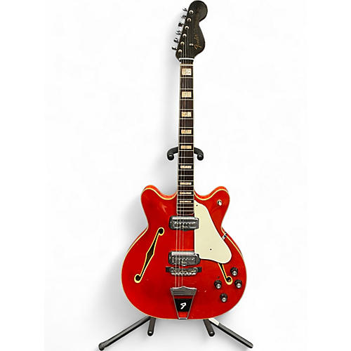 Vintage 1967 Fender Coronado Red Hollow Body Electric Guitar Red