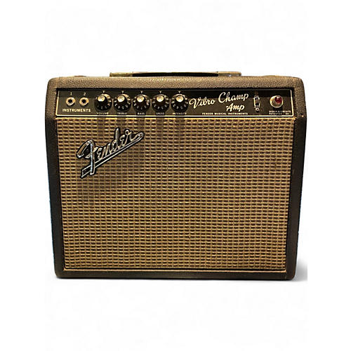 Vintage 1967 Fender Vibro Champ Tube Guitar Combo Amp