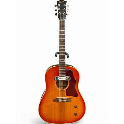 Vintage 1967 Gibson J-45 Cherry Sunburst Acoustic Electric Guitar