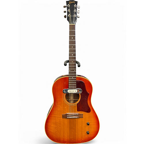 Vintage 1967 Gibson J-45 Cherry Sunburst Acoustic Electric Guitar Cherry Sunburst