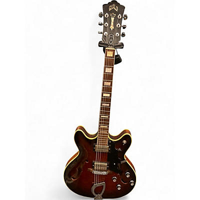 Vintage 1967 Guild Starfire V Brown Hollow Body Electric Guitar