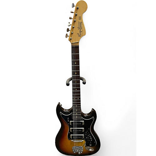 Vintage 1967 Hagstrom III Sunburst Solid Body Electric Guitar Sunburst
