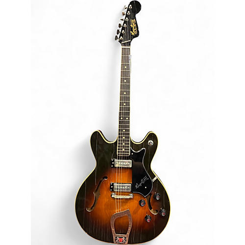 Vintage 1967 Hagstrom VIKING I 2 Color Sunburst Hollow Body Electric Guitar 2 Color Sunburst