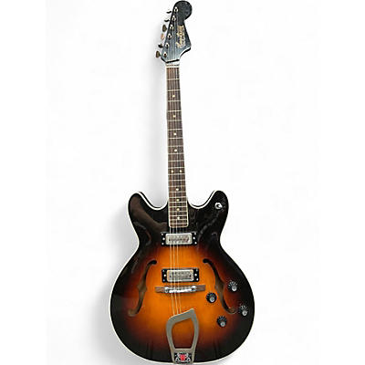 Vintage 1967 Hagstrom Viking Tobacco Burst Hollow Body Electric Guitar