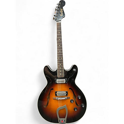 Vintage 1967 Hagstrom Viking Tobacco Burst Hollow Body Electric Guitar Tobacco Burst