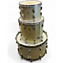 Vintage 1967 Ludwig 3 Piece Hollywood Silver Sparkle Drum Kit Silver Sparkle