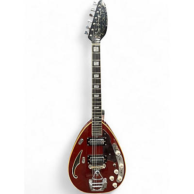 Vintage 1967 VOX Star Stream Cherry Wine Hollow Body Electric Guitar
