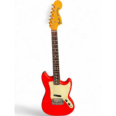 Vintage 1968 Fender Bronco Fiesta Red Solid Body Electric Guitar