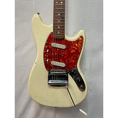 Vintage 1968 Fender Mustang Olympic White Solid Body Electric Guitar