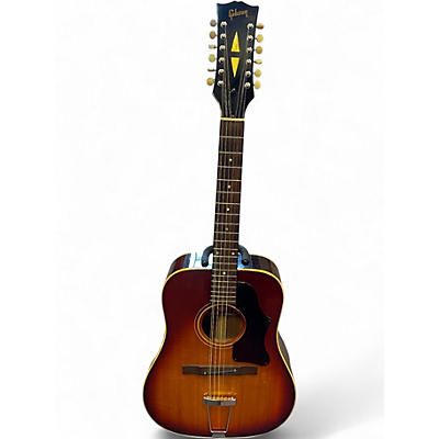 Vintage 1968 Gibson B-45-12' Cherry Sunburst 12 String Acoustic Guitar