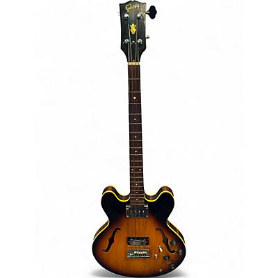 Vintage 1968 Gibson EB-2D 2 Color Sunburst Electric Bass Guitar