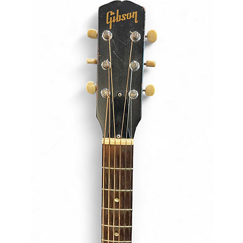 Vintage 1968 Gibson LG0 Brown Acoustic Guitar Brown