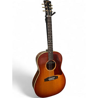 Vintage 1968 Gibson LG1 Cherry Sunburst Acoustic Electric Guitar