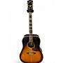 Vintage 1968 Gibson SJ Sunburst Acoustic Electric Guitar Sunburst