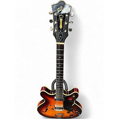Vintage 1968 Guild Starfire IV 2 Color Sunburst Hollow Body Electric Guitar
