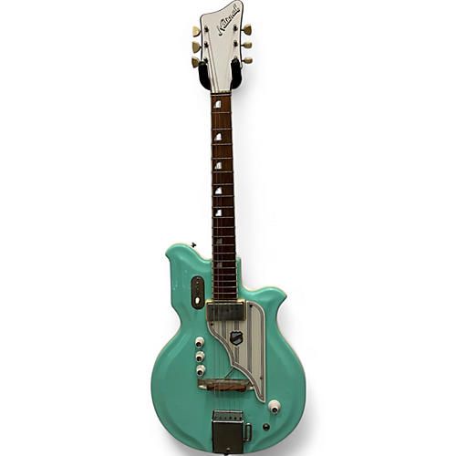 Vintage 1968 National Newport 84 Seafoam Green Solid Body Electric Guitar Seafoam Green
