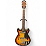 Vintage 1968 Silvertone 1418 3 Color Sunburst Hollow Body Electric Guitar 3 Color Sunburst
