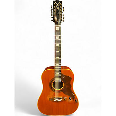 Vintage 1968 VOX Folk Twelve Electric Natural 12 String Acoustic Electric Guitar