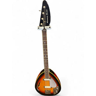 Vintage 1968 VOX Wyman Bass 1968 3 Color Sunburst Electric Bass Guitar