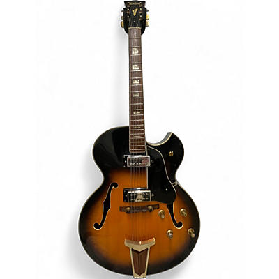 Vintage 1968 Ventura V-1300 Honey Burst Hollow Body Electric Guitar