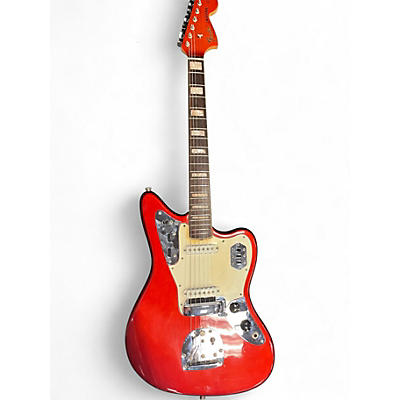 Vintage 1969 Fender Jaguar Candy Apple Red Solid Body Electric Guitar