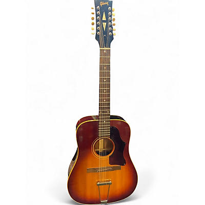 Vintage 1969 Gibson B45-12 Heritage Cherry 12 String Acoustic Guitar