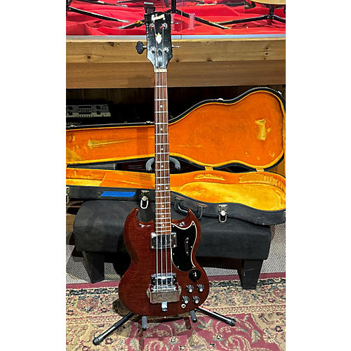 Gibson Vintage 1969 Gibson EB-3 Cherry Electric Bass Guitar Cherry