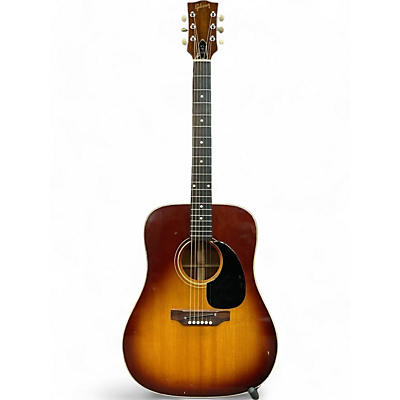 Vintage 1969 Gibson J-45 2 Color Sunburst Acoustic Guitar