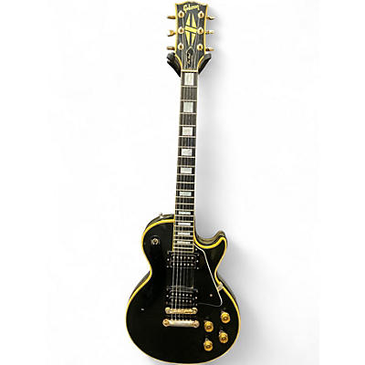Vintage 1969 Gibson Les Paul Custom Black Solid Body Electric Guitar