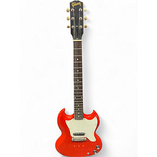 Vintage 1969 Gibson SG Melody Maker Firetruck Red Solid Body Electric Guitar Firetruck Red