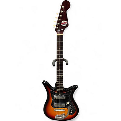 Vintage 1969 Teisco ET200 Sunburst Solid Body Electric Guitar