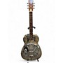 Vintage 1970 Dobro OM-30 Silver Acoustic Electric Guitar Silver