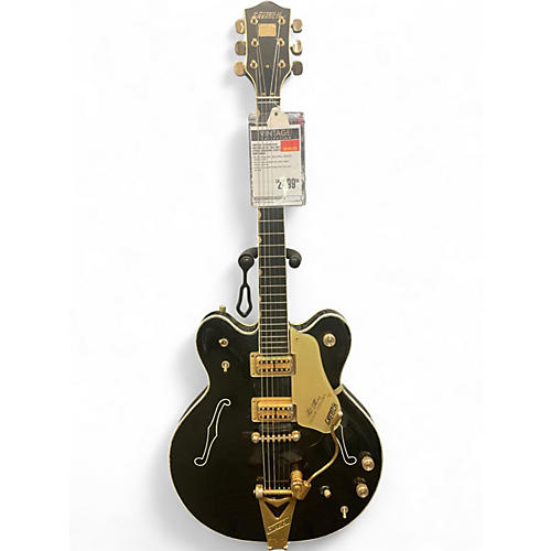 Vintage 1970 Gretsch Guitars G6122-1962 Chet Atkins Signature Country Gentleman Black Hollow Body Electric Guitar Black