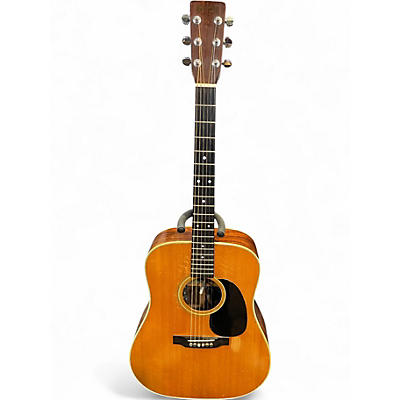 Vintage 1970 Martin Custom D28 Natural Acoustic Electric Guitar