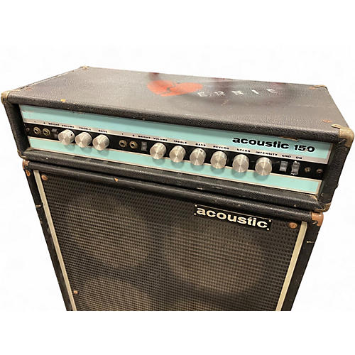 Vintage 1970s Acoustic ACOUSTIC 150 HEAD W/ 6X10 CABINET Bass Cabinet