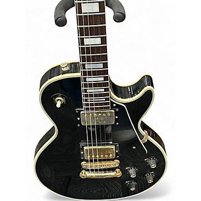 Vintage 1970s Aria LES PAUL CUSTOM Black Solid Body Electric Guitar