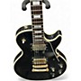 Vintage 1970s Aria LES PAUL CUSTOM Black Solid Body Electric Guitar Black