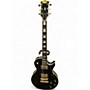 Vintage 1970s Aspen Les Paul Black and Gold Solid Body Electric Guitar Black and Gold