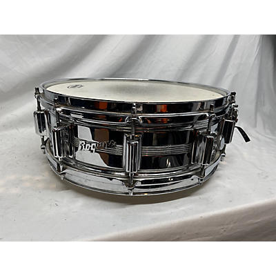 Dyna-sonic Vintage 1970s DYNA-SONIC 14X6 ROGERS 5 LINE Drum Metallic Silver