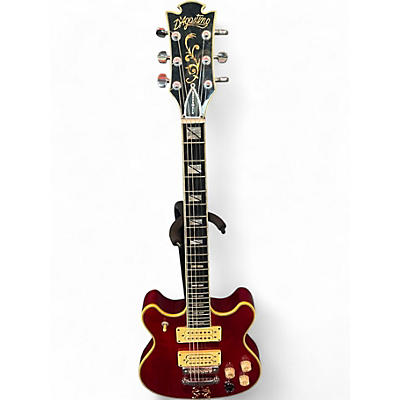 Vintage 1970s D'agostino BENCHMARK Cherry Solid Body Electric Guitar