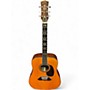 Vintage 1970s Eko El Dorado Antique Natural Acoustic Guitar Antique Natural